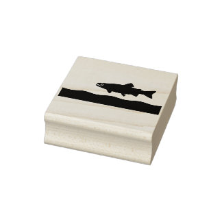 En regnbåge i en ström stämpel