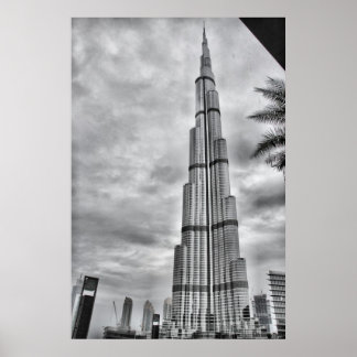 En regndag i Burj Khalifa Poster