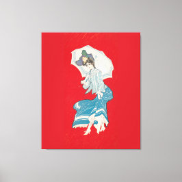 En regnig daisy (1905) Grått Litho. Co Canvastryck