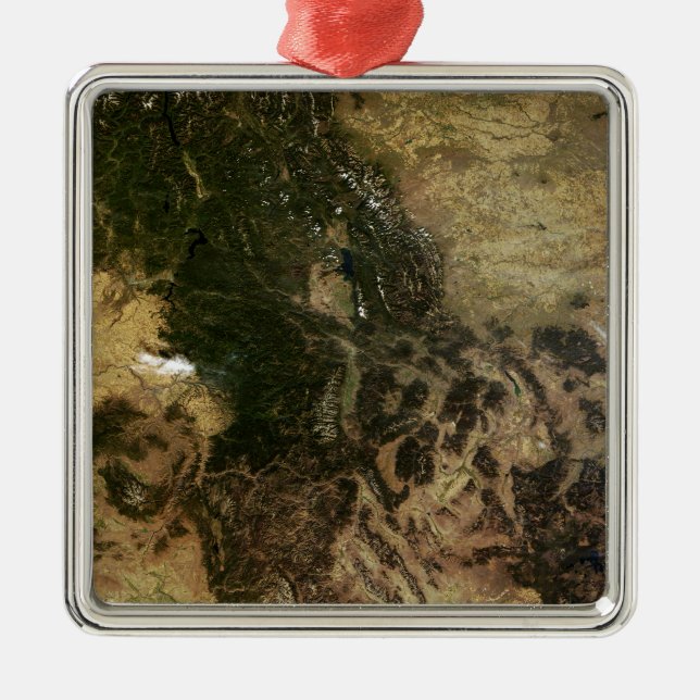 En relativt tydlig dag julgransprydnad metall (Framsidan)