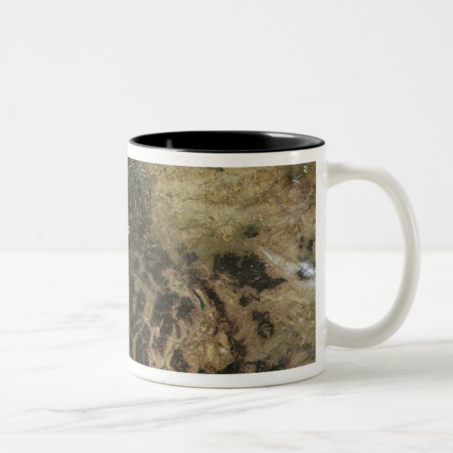 En relativt tydlig dag Två-Tonad mugg (Höger)