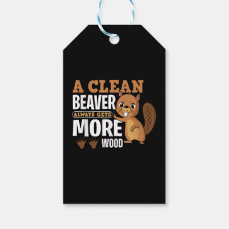 En ren bäver får alltid fler träcitat presentetikett