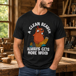 En Ren Bäver Får Alltid Mer Trä T Shirt
