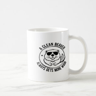 En ren bäver får alltid mer trä vuxna skämt M Kaffemugg
