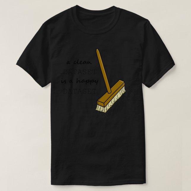 En ren datamängd är en datamängd från lycklig t shirt (Design framsida)