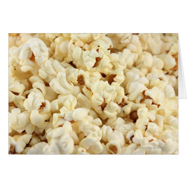 En ren popcorn. hälsningskort (Framsidan Horizontal)