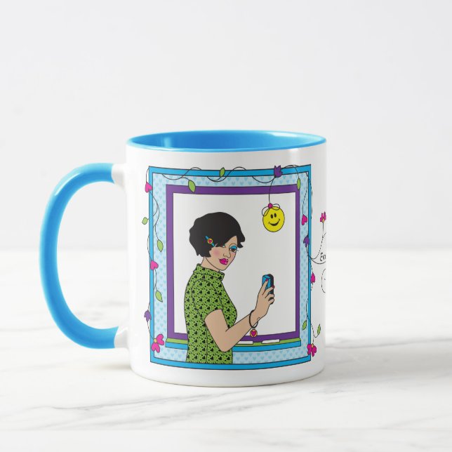 En ren skiffer_ mugg (Vänster)