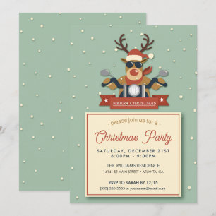 En renare med solglasögon som kör motorcykel inbjudningar