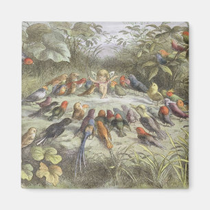 En repetition i det felika landet, illustration magnet