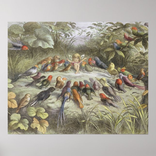 En repetition i Fairy Land, illustration av "In F Poster (Framsidan)