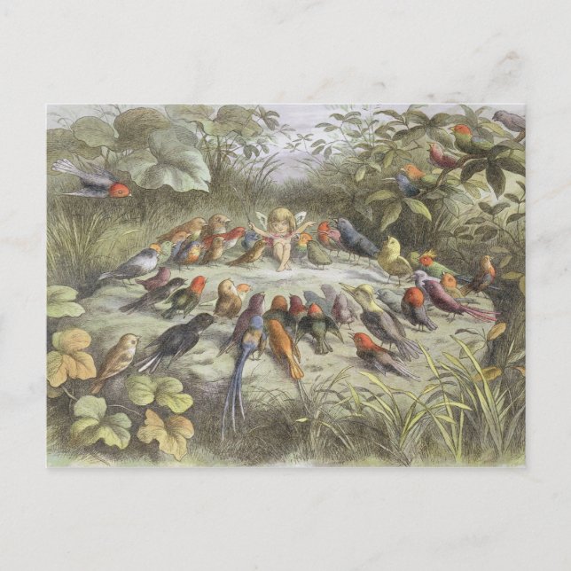 En repetition i Fairy Land, illustration av "In F Vykort (Framsida)