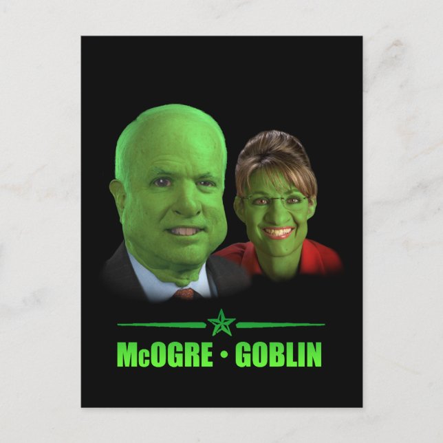 En republikansk Halloween! Vykort (Framsida)