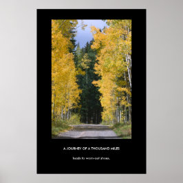 En resa med ett tusen mil-poster poster