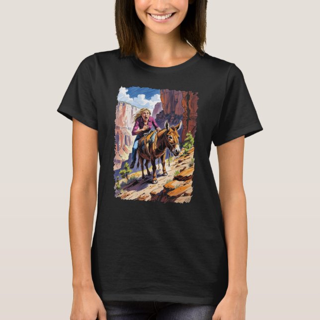 En resa nedför Bright Angel Trail T Shirt (Framsida)