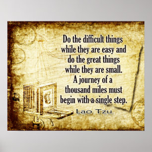 En resa på tusen mil poster