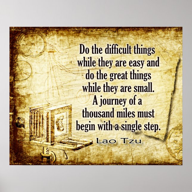 En resa på tusen mil poster (Framsidan)