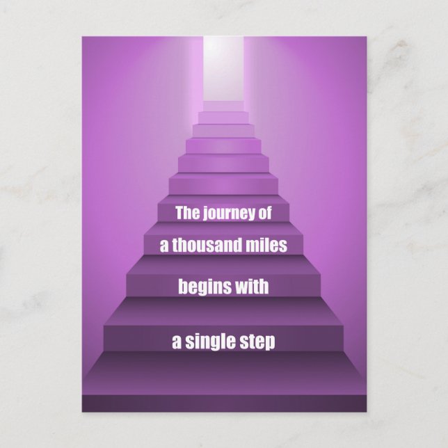 En resa på tusen mil vykort (Framsida)