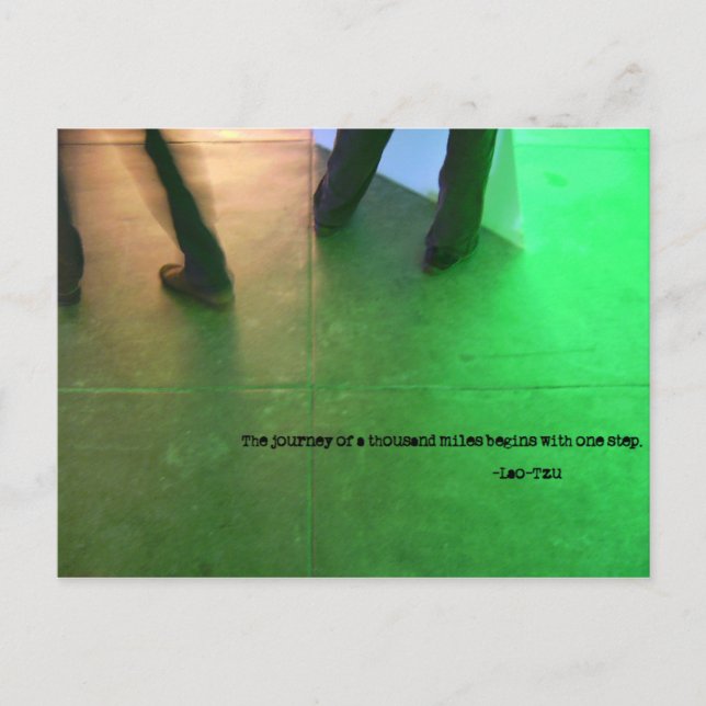 En resa på tusen mil... vykort (Framsida)