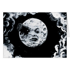 En resa till månen hälsningskort