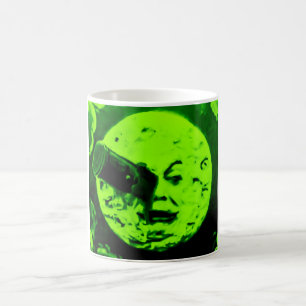 En resa till månen (Martian Retro grönt) Kaffemugg