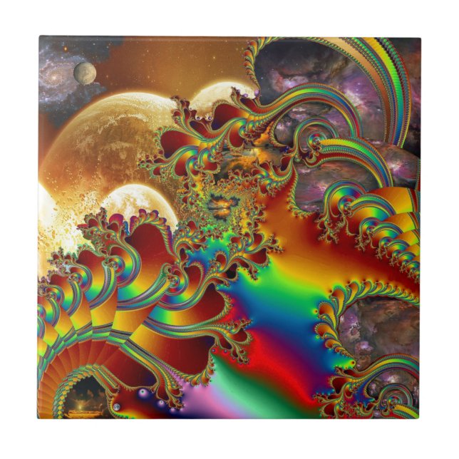 En resa till oändligheten kakelplatta (Framsidan)