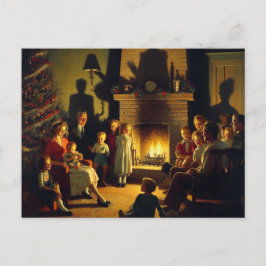 En Retro-familjens julfasa Vykort