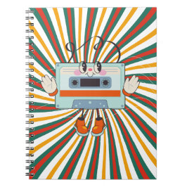 En retro-musik old school anteckningsbok