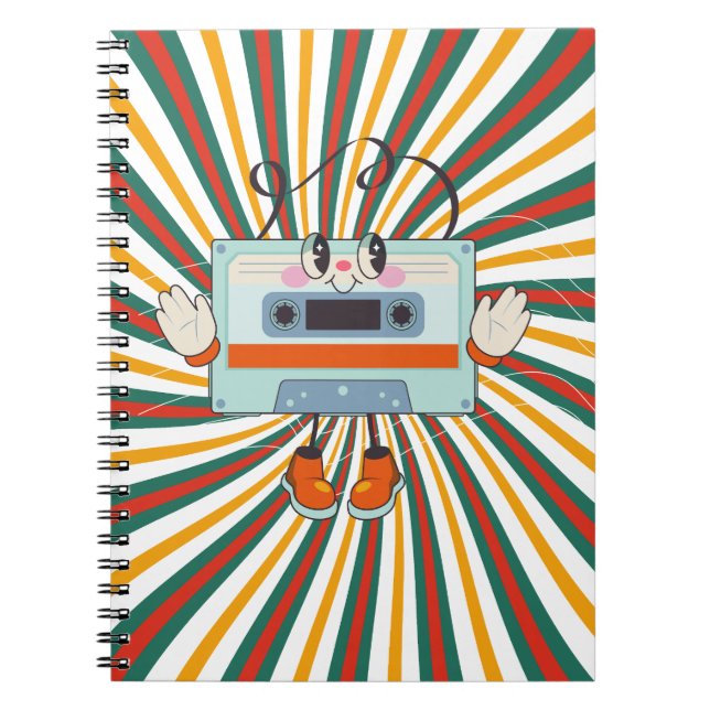 En retro-musik old school anteckningsbok (Framsidan)