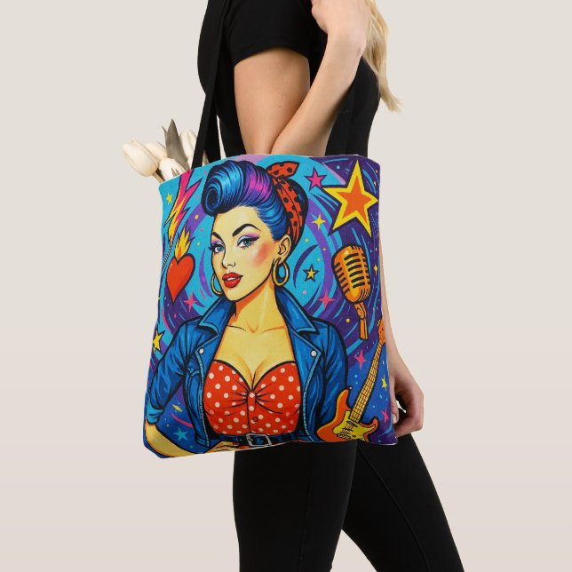 En Retro Rockabilly-design väskor (Närbild)