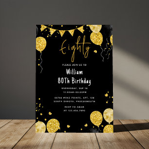 En Retro-Roligten Vuxen humor Lycklig Chic 80:e fö Inbjudningar