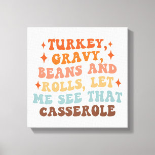 En Retro-Thanksgiving Canvastryck