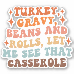 En Retro-Thanksgiving Klistermärken
