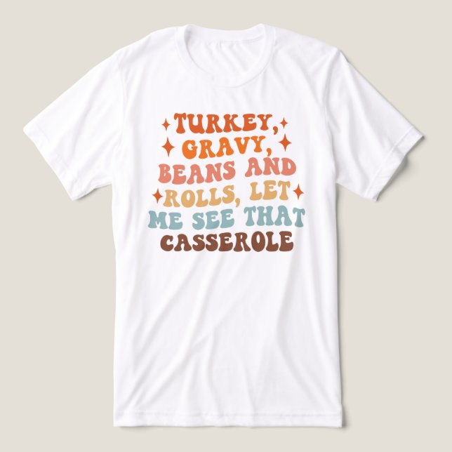 En Retro-Thanksgiving T Shirt (Design Framsida)