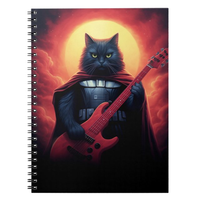 En riff som skakar Cosmos | Galactic Cat Lord Anteckningsbok (Framsidan)