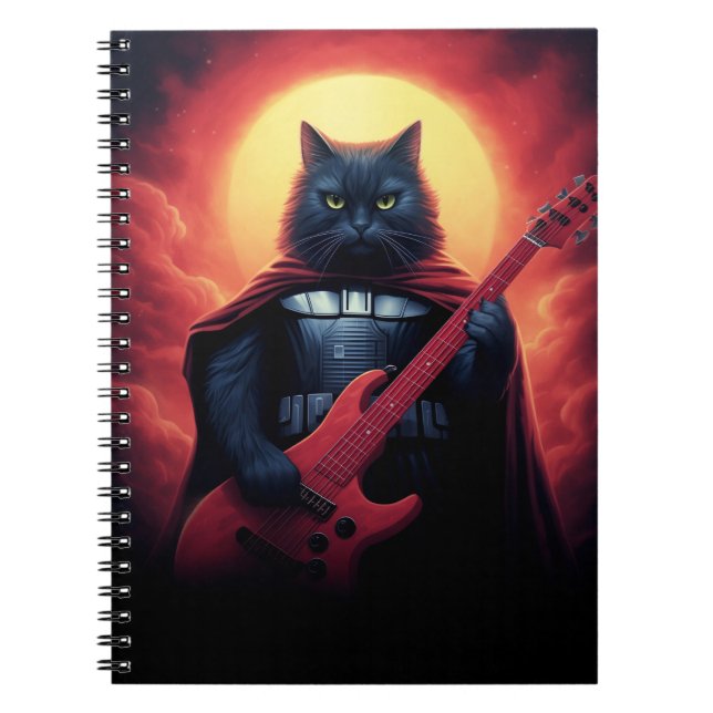 En riff som skakar Cosmos | Galactic Cat Lord Anteckningsbok (Framsidan)