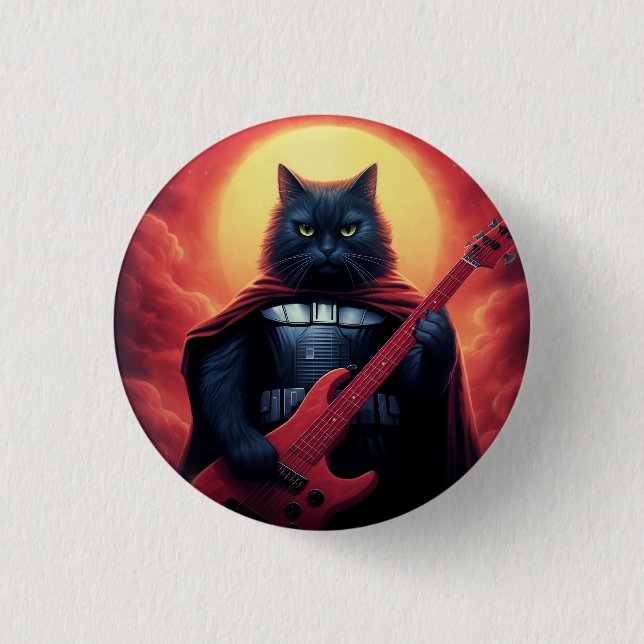 En riff som skakar Cosmos | Galactic Cat Lord Knapp (Framsida)