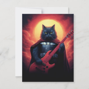 En riff som skakar Cosmos Galactic Cat Lord Vykort