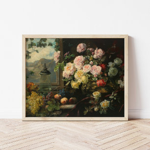 En Rik Bukett Blommor Franz Xaver Birkinger Poster