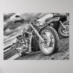 - En riktig biker cykel Poster