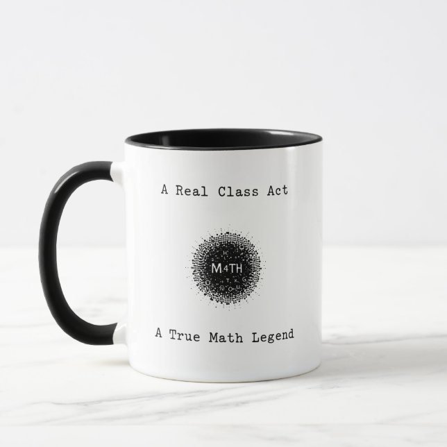 En riktig klassakt | En sann matematiklegend Mugg (Vänster)