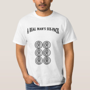 En riktig mans sex-pack tee shirt