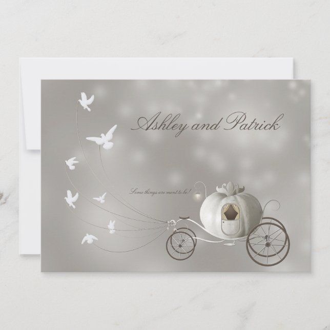 En riktig saga Bröllop Inbjudningar (Framsida)