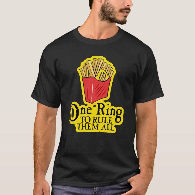 En ring som härskar alla dem t shirt (Framsida)