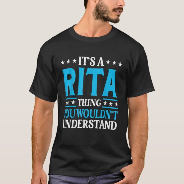En Rita Sak skulle inte förstå flicka Namn Rita T Shirt (Framsida)