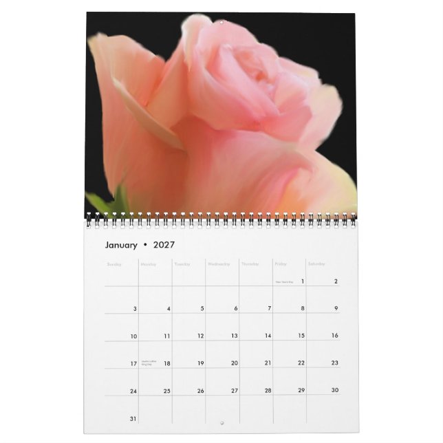 En ro fylld kalender (Jan 2027)