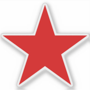 En röd anarkiststjärna klistermärken