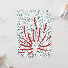 en röd blomma på en svart bakgrund inbjudningar