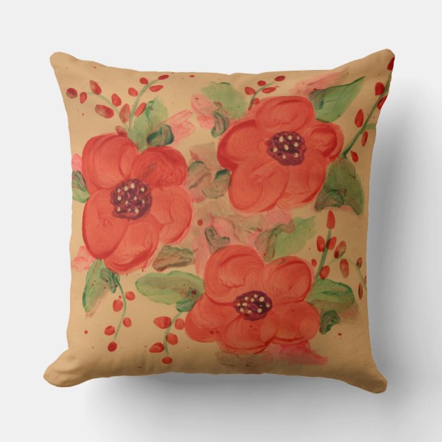 En röd Fantastisk Pillow Kudde (Framsida)