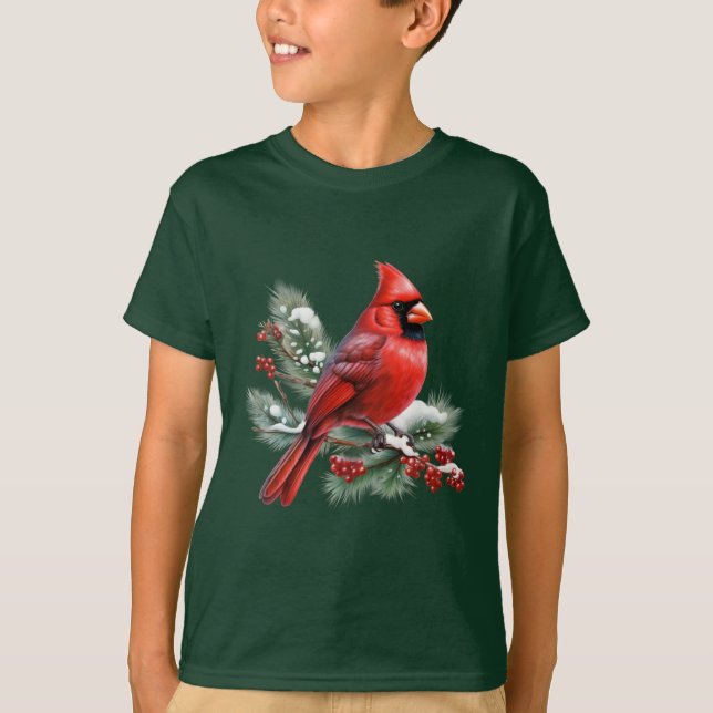 En Röd Kardinal T Shirt (Framsida)