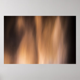 En röd låga som visning på norra Ljus. Poster